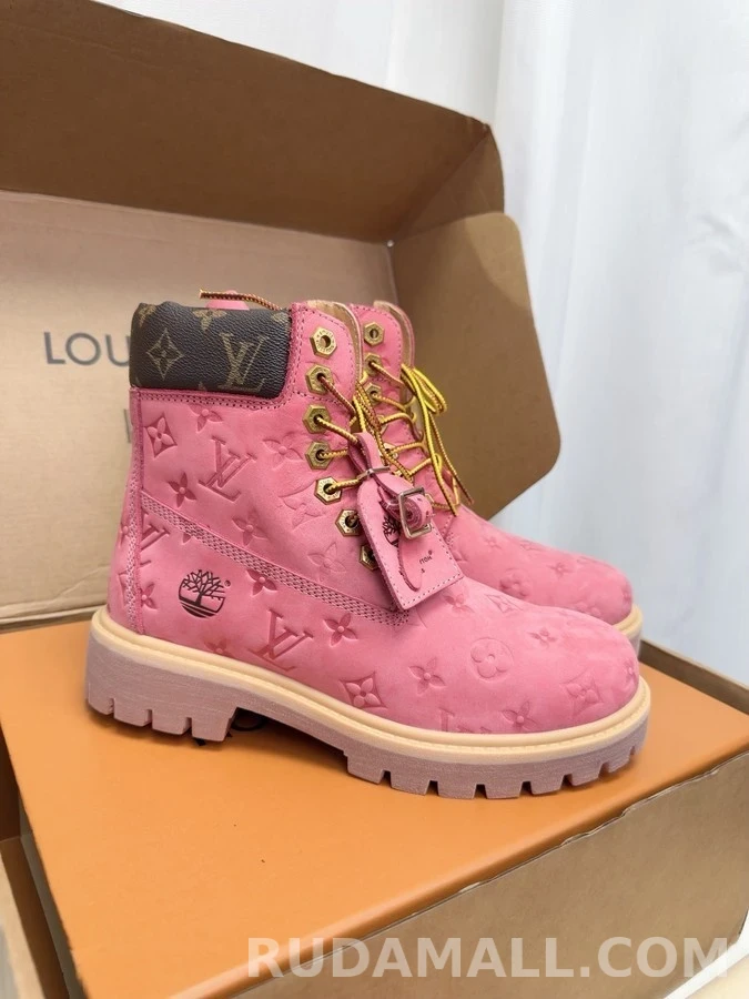 루이비통 루이비통 x Timberland 모노그램 앵클 부츠 상세 이미지