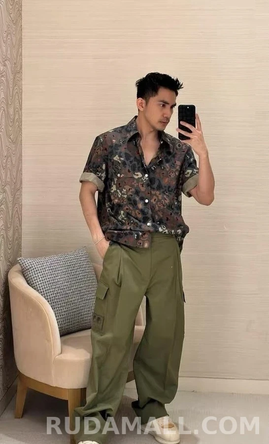 루이비통 루이비통 가죽 포켓 카고 팬츠 상세 이미지