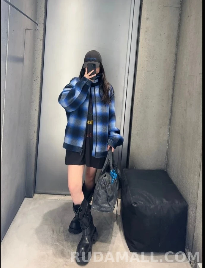 발렌시아가 발렌시아가 그라데이션 체크 자켓 상세 이미지