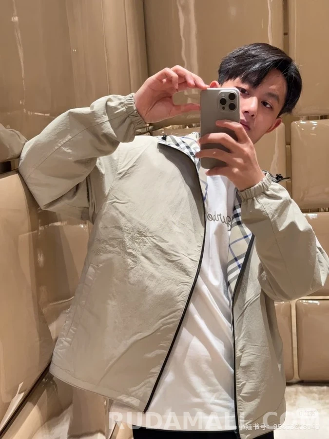 버버리 버버리 전투마 격자무늬 양면 자켓 상세 이미지