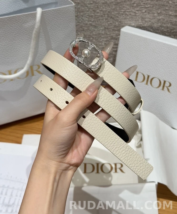 디올 디올 로고 진주 장식 벨트 상세 이미지