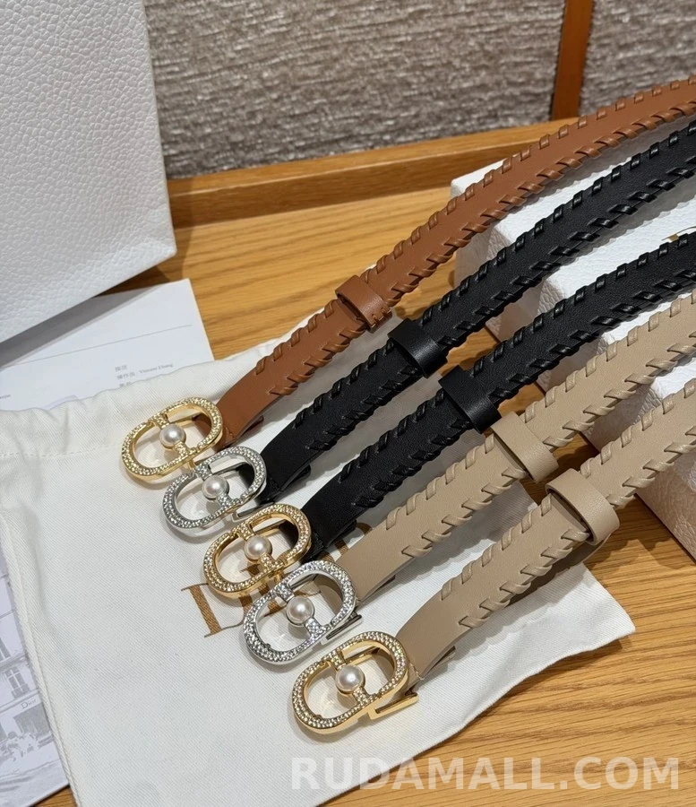 디올 디올 진주 스톤 벨트 상세 이미지