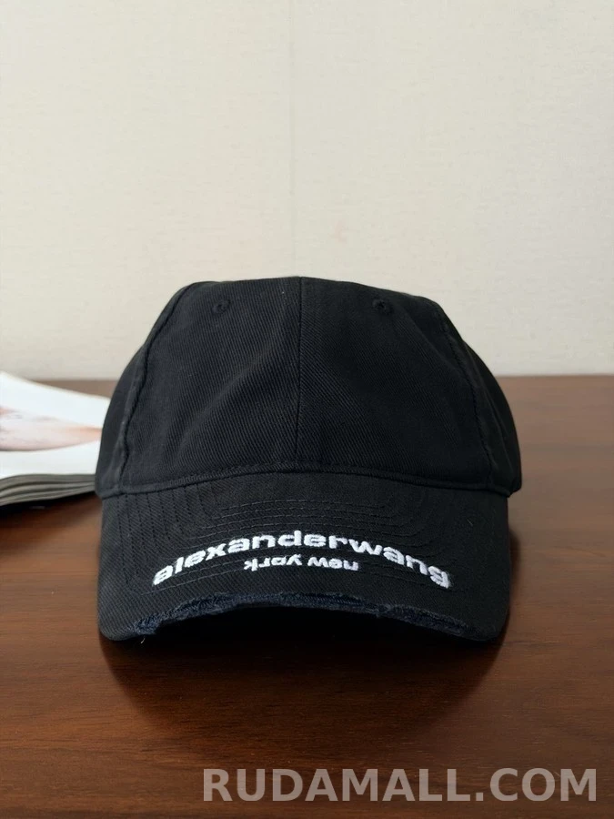 알렉산더 왕 알렉산더 왕 빈티지 로고 자수 야구모자 상세 이미지