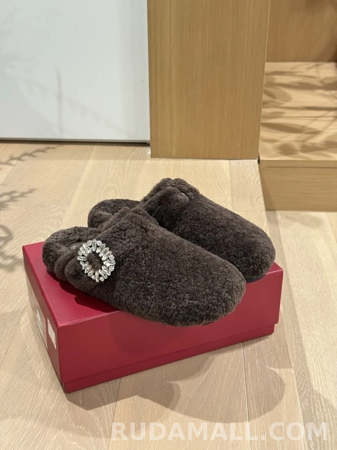 로저 비비에 로저비비에 수술 양모 버클 슬리퍼 상세 이미지