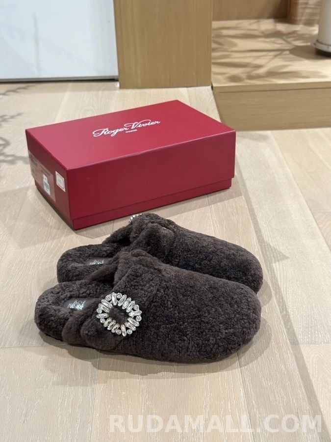 로저 비비에 로저비비에 수술 양모 버클 슬리퍼 상세 이미지