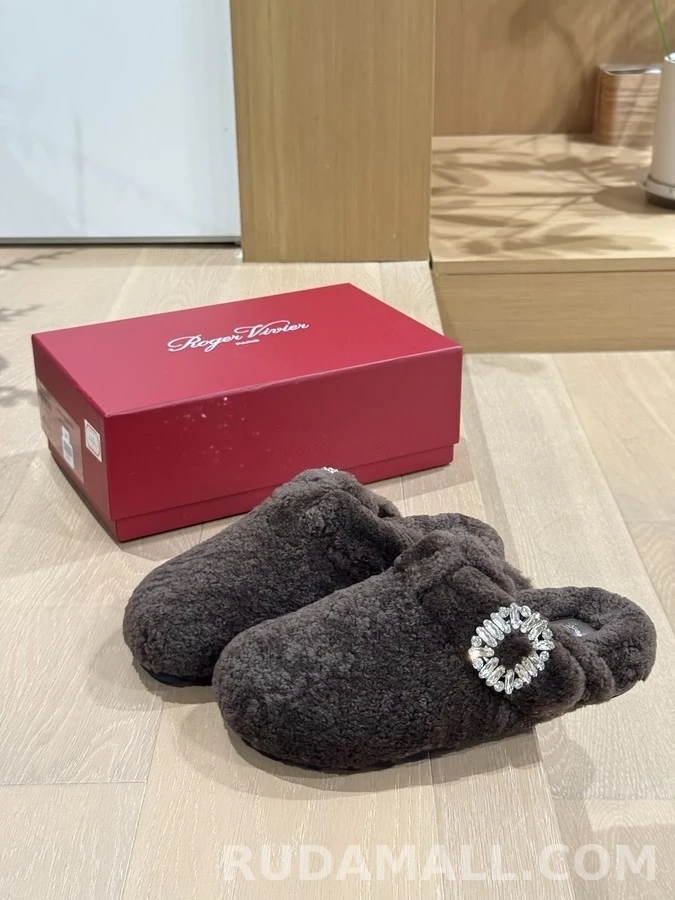 로저 비비에 로저비비에 수술 양모 버클 슬리퍼 상세 이미지