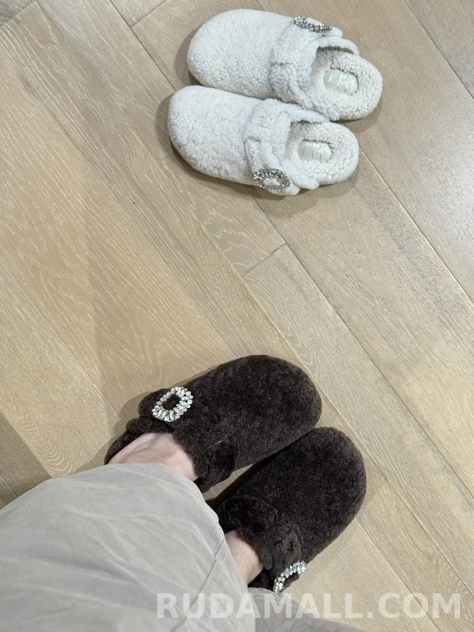 로저 비비에 로저비비에 수술 양모 버클 슬리퍼 상세 이미지
