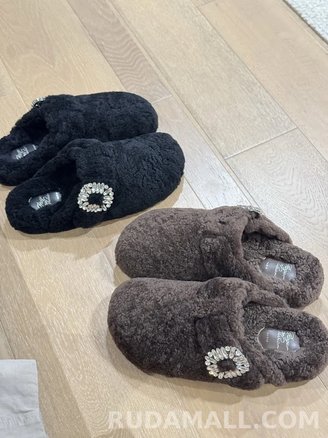 로저 비비에 로저비비에 수술 양모 반슬리퍼 상세 이미지