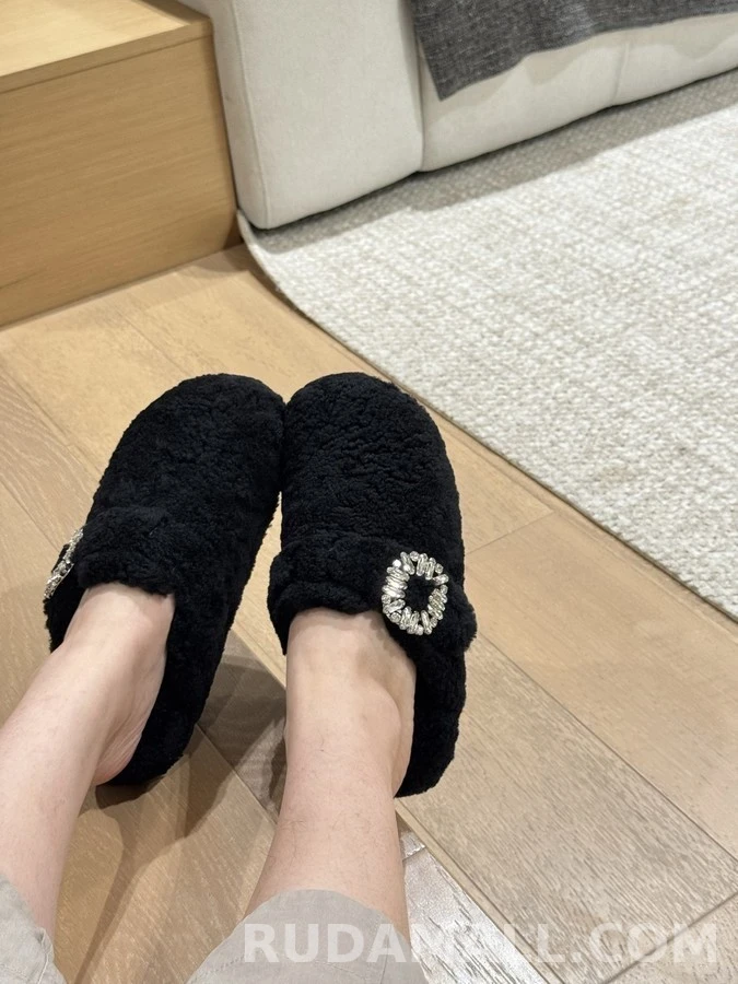로저 비비에 로저비비에 수술 양모 반슬리퍼 상세 이미지