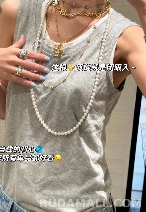 샤넬 샤넬 빈티지 로고 목걸이 상세 이미지