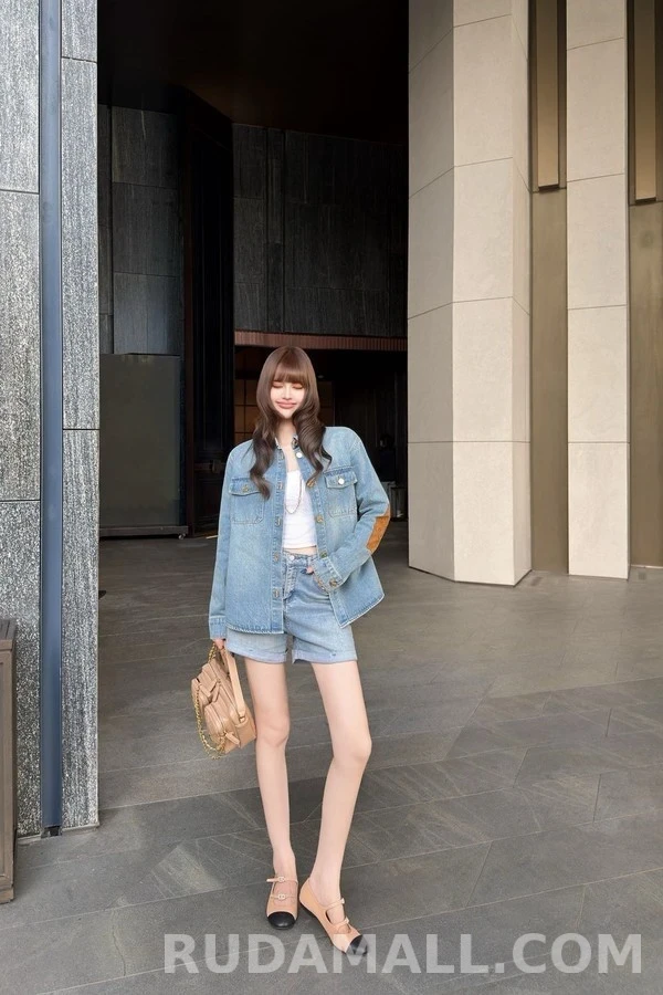 샤넬 샤넬 로고 데님 셔츠 상세 이미지