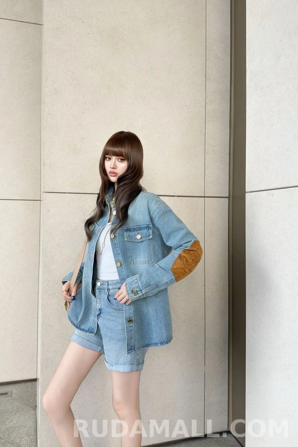 샤넬 샤넬 로고 데님 셔츠 상세 이미지