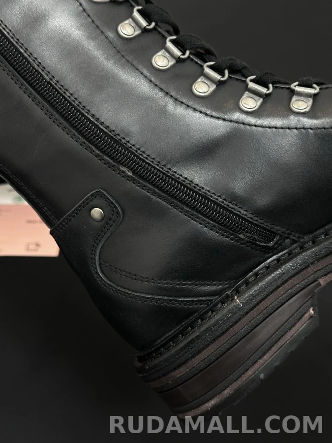 미우미우 미우미우 레이스업 롱 워커 부츠 상세 이미지