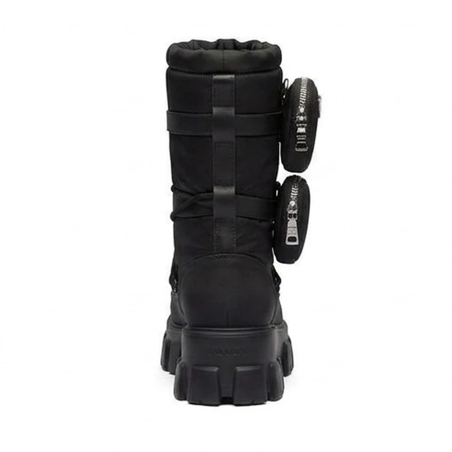 프라다 프라다 파우치 장식 스노우 부츠 상세 이미지