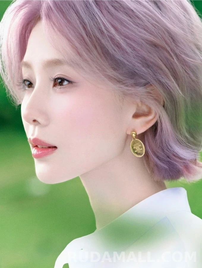 셀린느 셀린느 트리옹프 타원형 드롭 이어링 상세 이미지