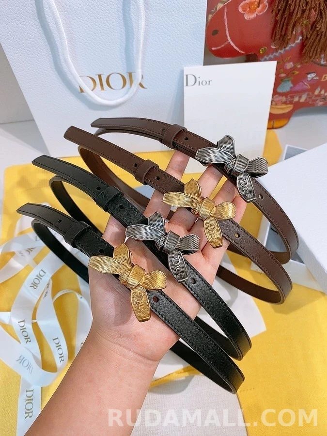 디올 디올 보우 가죽 벨트 상세 이미지