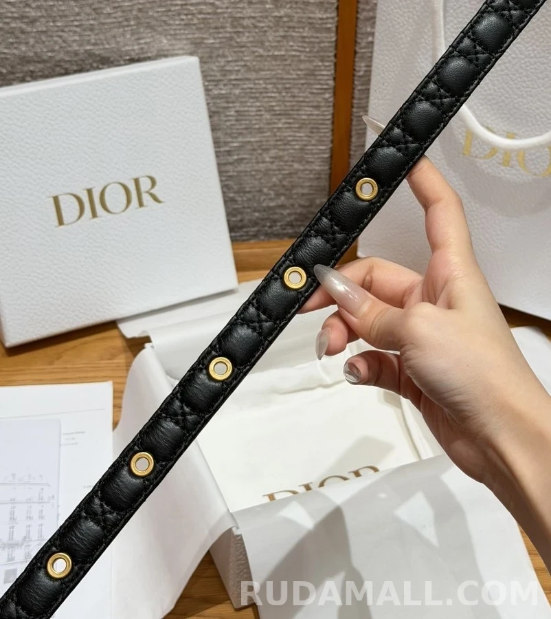 디올 디올 진주 버클 퀼팅 벨트 상세 이미지