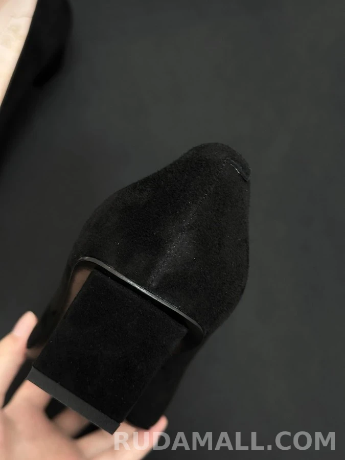 로저 비비에 로저비비에 스웨이드 호박색 스퀘어 버클 펌프스 상세 이미지