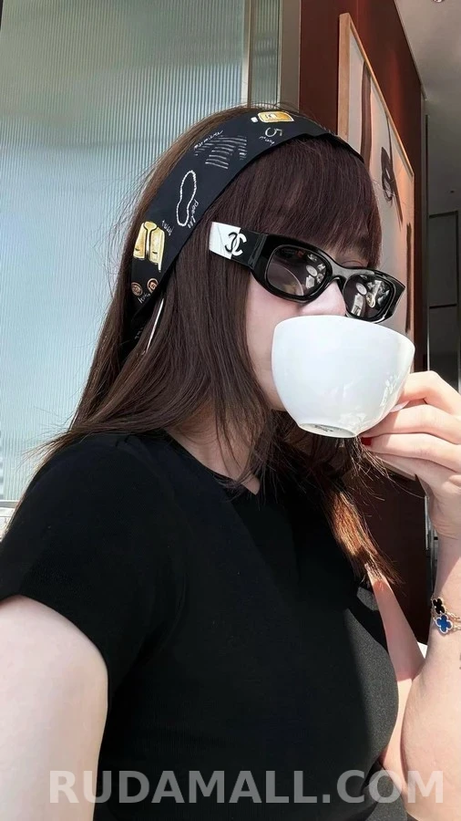 샤넬 샤넬 수제 컬러블록 선글라스 상세 이미지