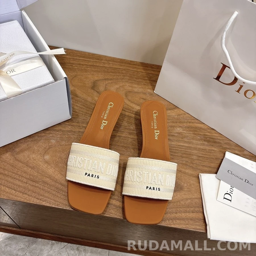 디올 디올 Dway 레터링 블록힐 샌들 상세 이미지