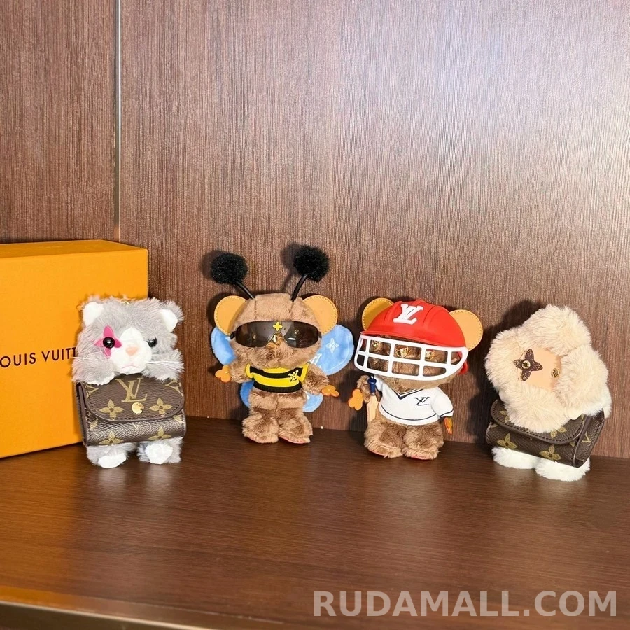 루이비통 루이비통 Louis Bear 체크 비니 라이더 키링 상세 이미지
