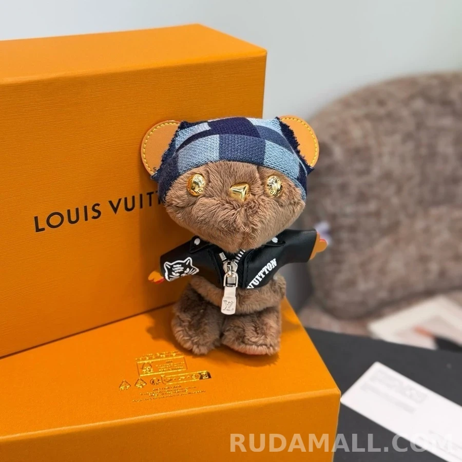 루이비통 루이비통 Louis Bear 체크 비니 라이더 키링 상세 이미지