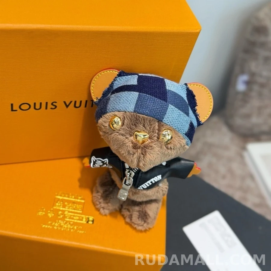 루이비통 루이비통 Louis Bear 체크 비니 라이더 키링 상세 이미지