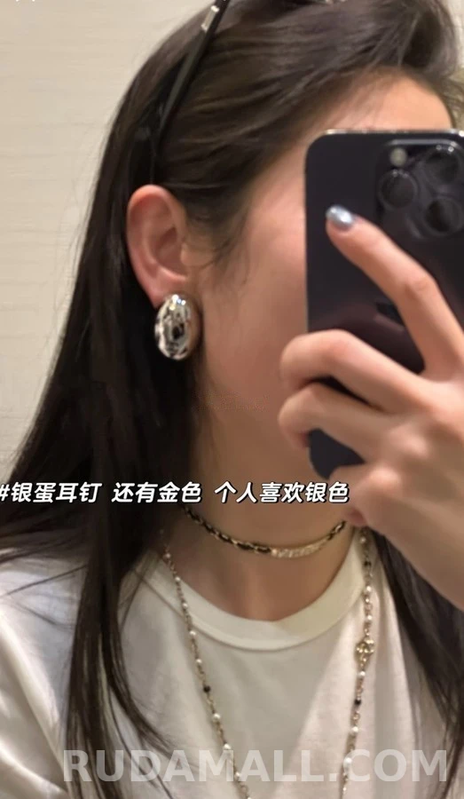 샤넬 샤넬 로고 오벌 귀걸이 상세 이미지