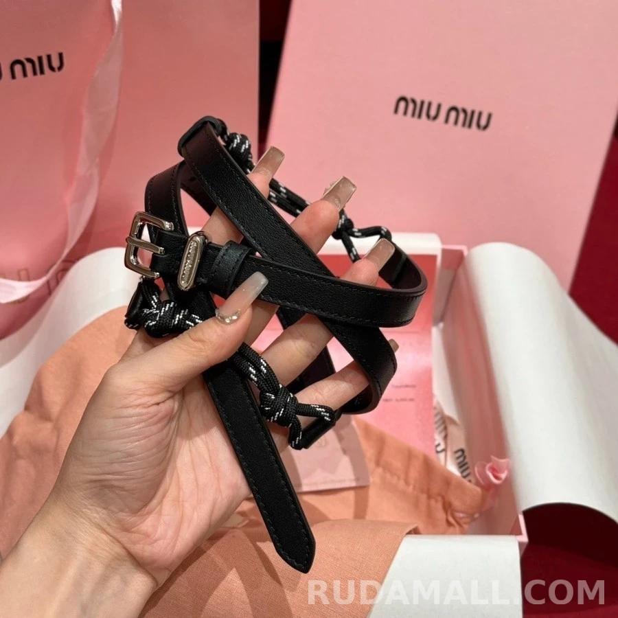미우미우 미우미우 나일론 로프 벨트 상세 이미지