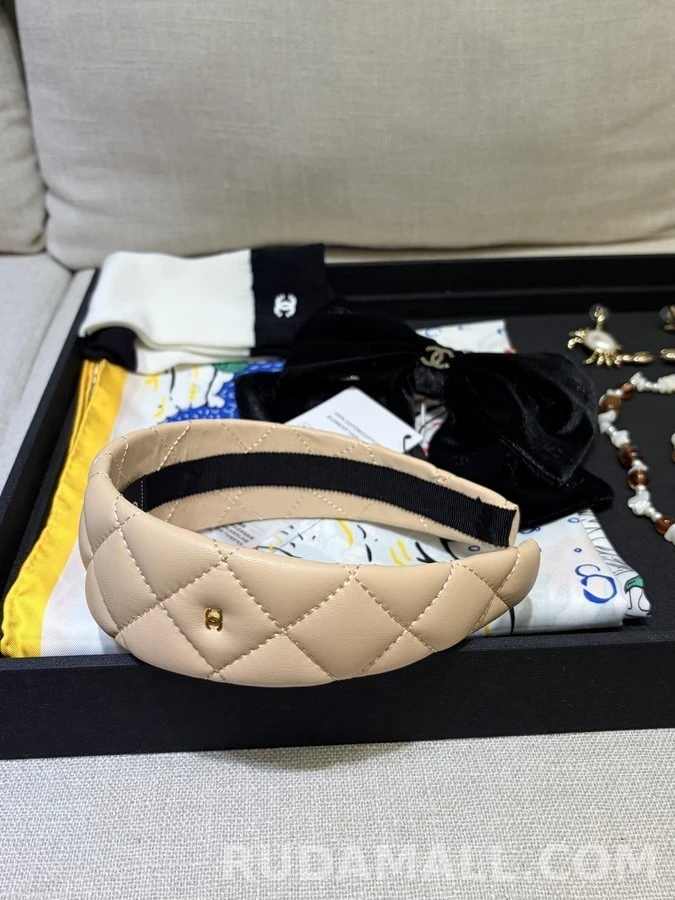 샤넬 샤넬 퀼팅 와이드 헤어밴드 상세 이미지