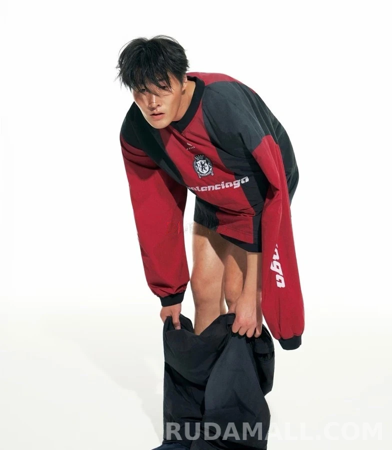 발렌시아가 발렌시아가 컬러블록 맨유 자수 롱슬리브 상세 이미지