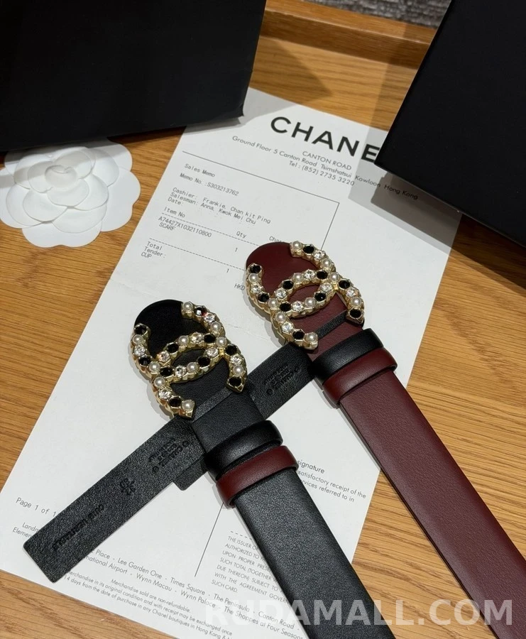 샤넬 샤넬 진주 크리스탈 벨트 상세 이미지