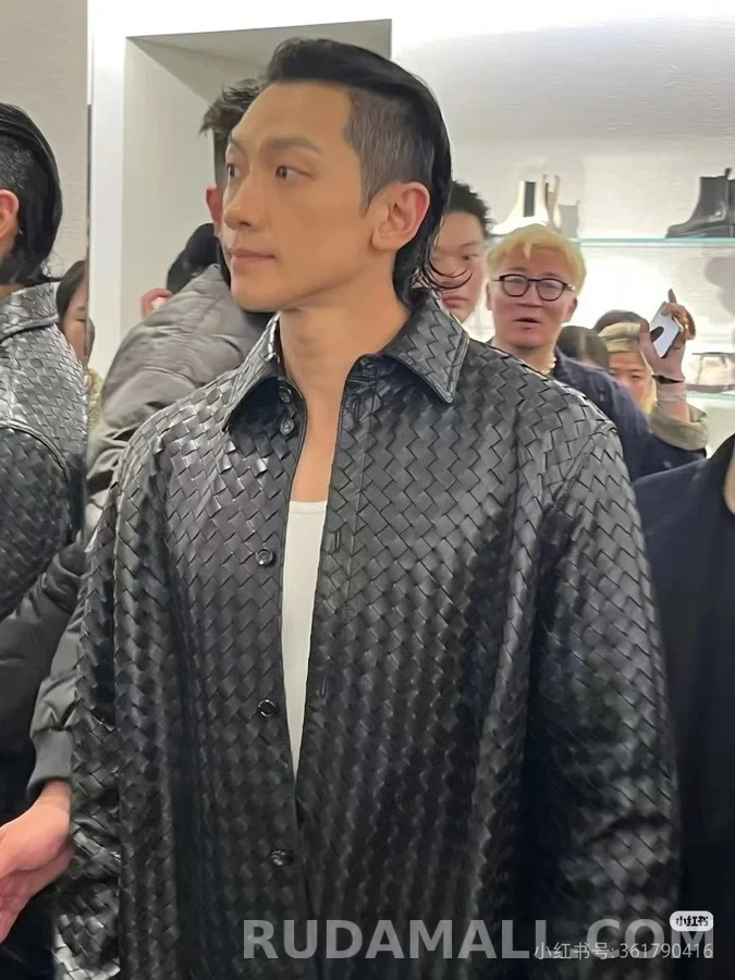 보테가베네타 보테가 베네타 위빙 가죽 셔츠 상세 이미지