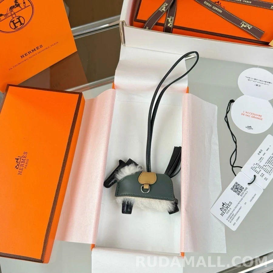 에르메스 에르메스 로데오 꾀르 양털 조끼 홀스 참 상세 이미지