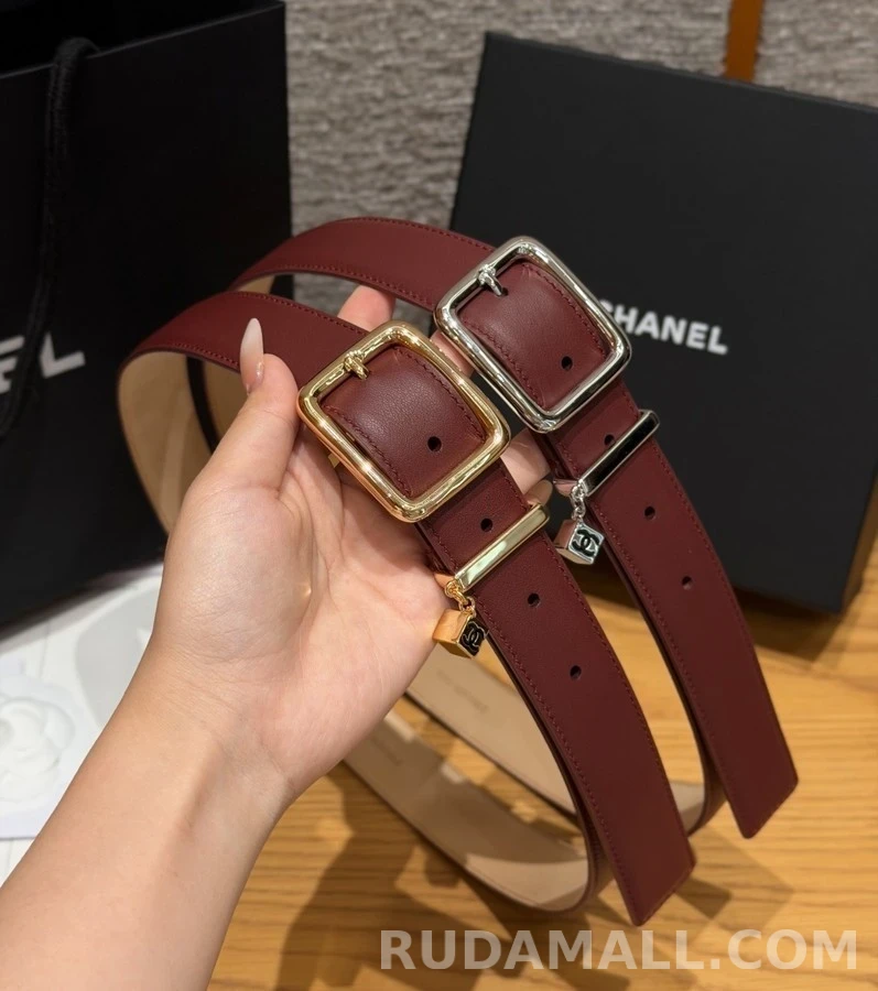 샤넬 샤넬 스퀘어 버클 로고 참 벨트 상세 이미지