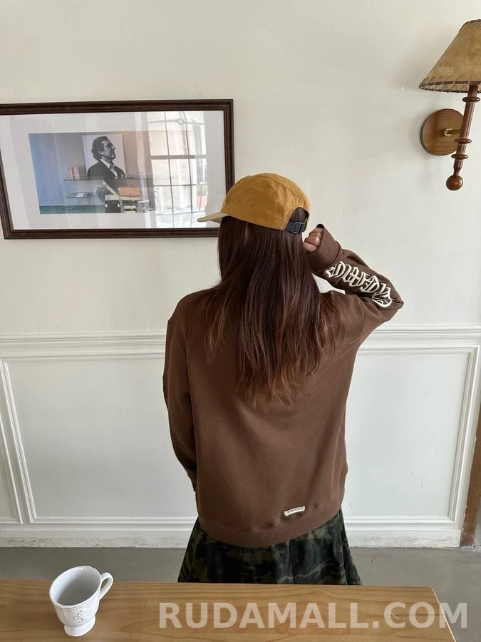 크롬하츠 크롬하츠 레터링 자수 하프집업 맨투맨 상세 이미지