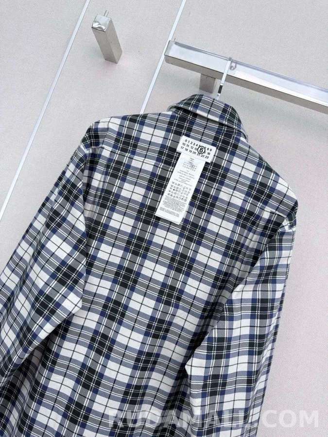 메종 마르지엘라 메종마르지엘라 그리드 체크 리버서블 셔츠 상세 이미지