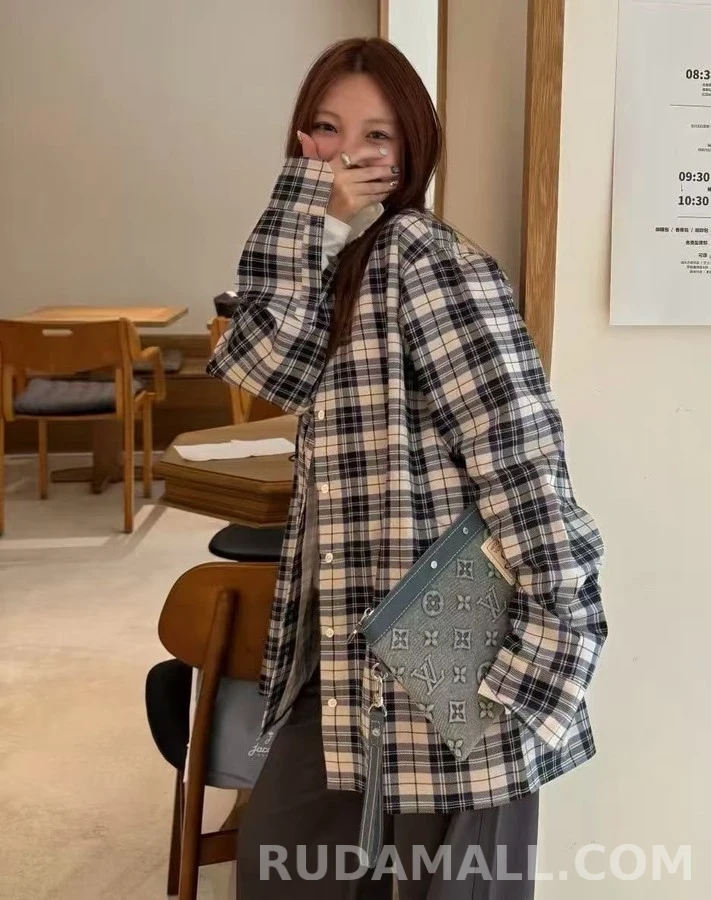 메종 마르지엘라 메종마르지엘라 그리드 체크 리버서블 셔츠 상세 이미지