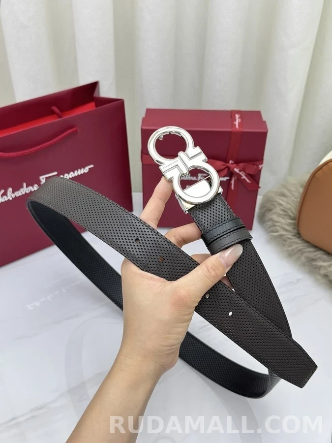 페라가모 페라가모 펀칭 간치니 리버서블 벨트 상세 이미지