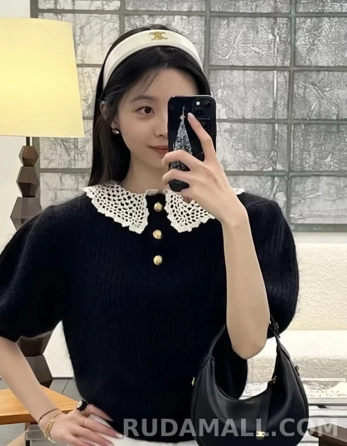 셀린느 셀린느 트리옹프 로고 가죽 헤어밴드 상세 이미지
