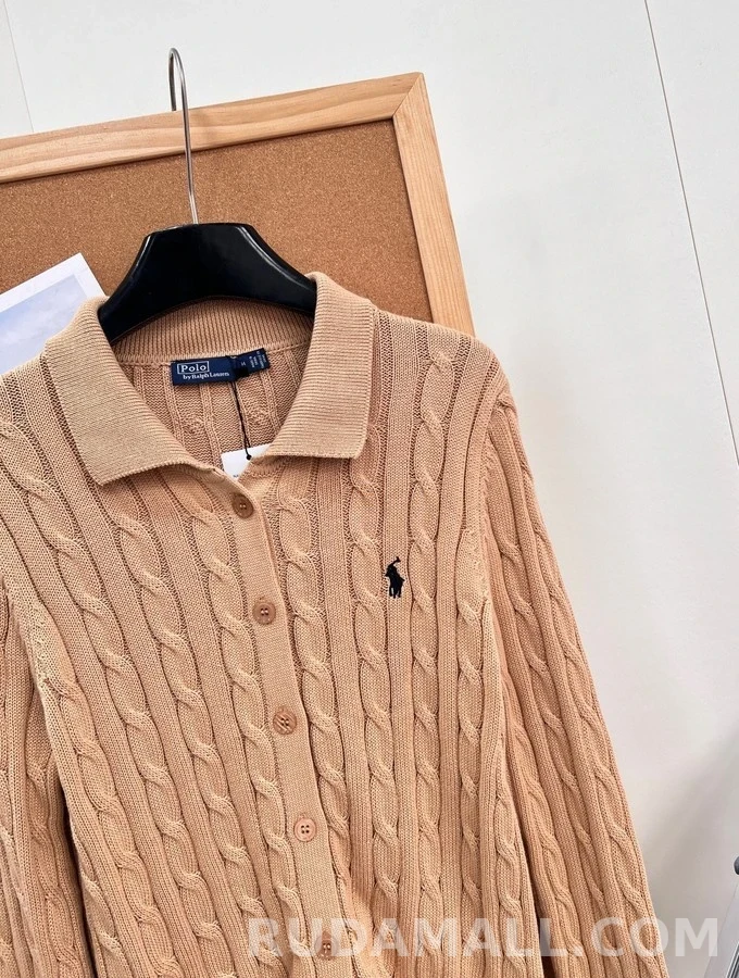 폴로 랄프 로렌 폴로 랄프 로렌 Polo 카라 케이블 니트 가디건 상세 이미지