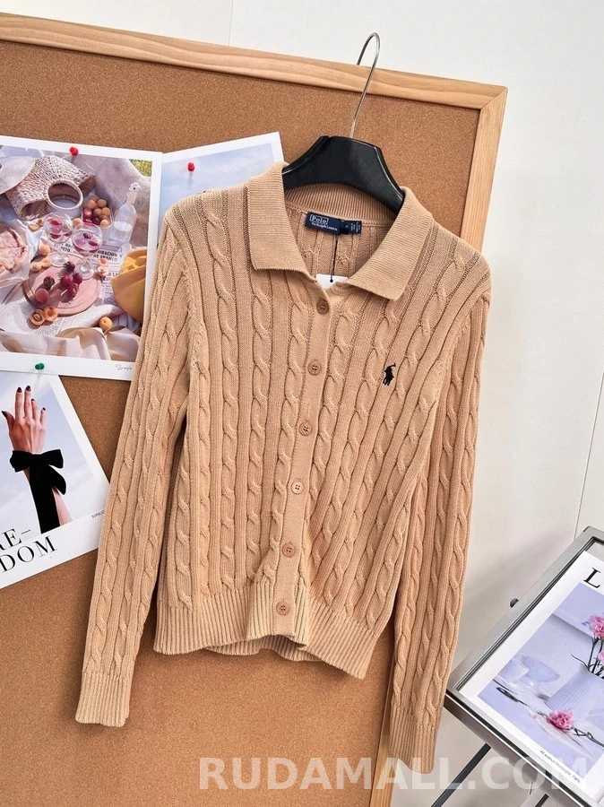 폴로 랄프 로렌 폴로 랄프 로렌 Polo 카라 케이블 니트 가디건 상세 이미지