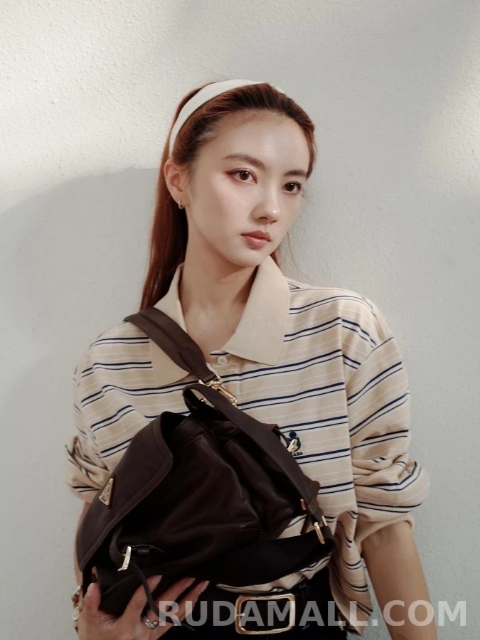 폴로 랄프 로렌 폴로 랄프 로렌 스트라이프 크롭 폴로 긴팔 티셔츠 상세 이미지