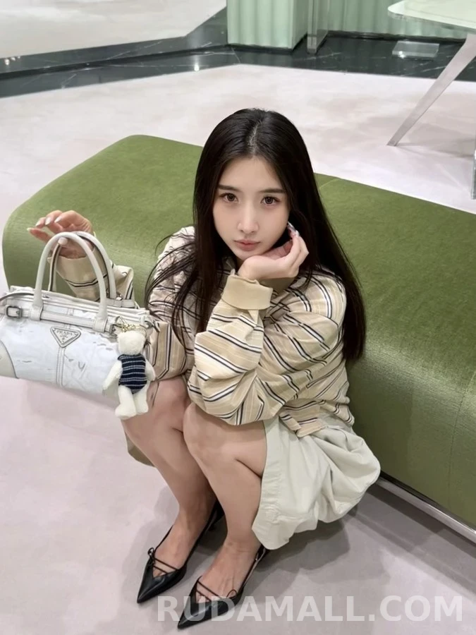 폴로 랄프 로렌 폴로 랄프 로렌 스트라이프 크롭 폴로 긴팔 티셔츠 상세 이미지