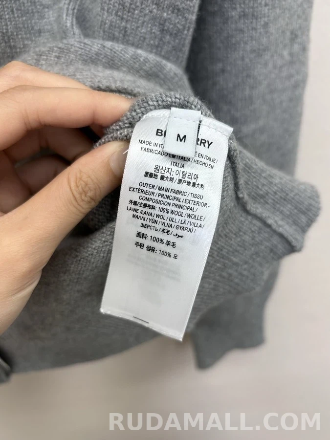 버버리 버버리 스탠드넥 로고 집업 가디건 상세 이미지