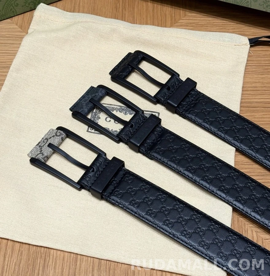 구찌 구찌 엠보스 레더 벨트 상세 이미지