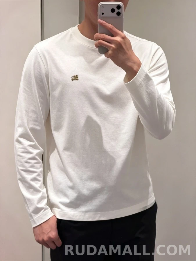 버버리 버버리 나이트 로고 긴팔 티셔츠 상세 이미지