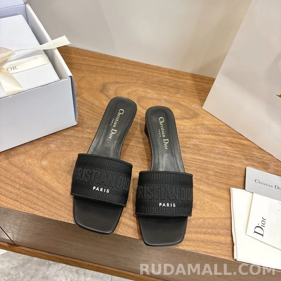 디올 디올 Dway 코튼 힐 뮬 상세 이미지