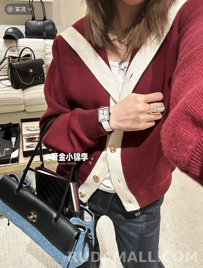 샤넬 샤넬 세일러 배색 가디건 상세 이미지