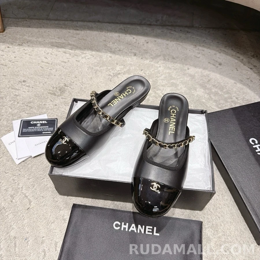샤넬 샤넬 로고 체인 뮬 상세 이미지